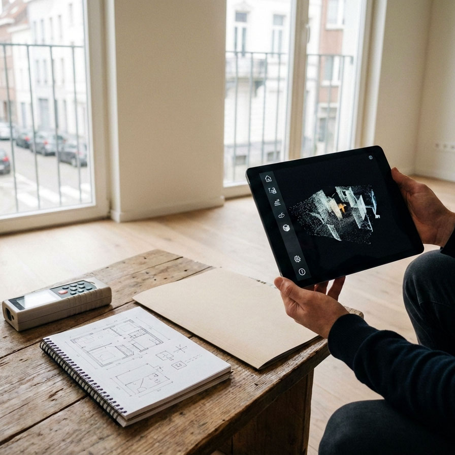 Visites 3D, plans, relev&eacute;s & documentation